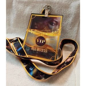 Black Panther Wakanda Forever VIP Access Lanyard w/ 3DCard
